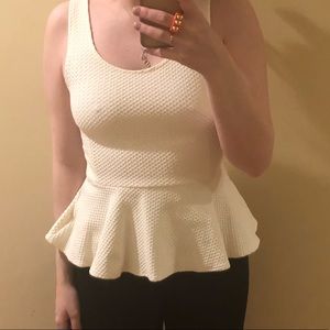 White blouse from Anthropologie!